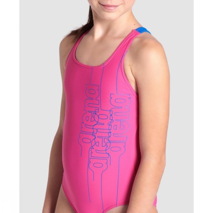 GIRL S SWIMSUIT SWIM PRO BACK GRAPHIC L