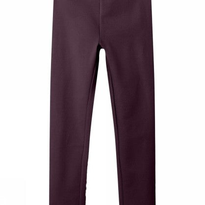 NKFDAVINA SOLID SWE LEGGING BRU N