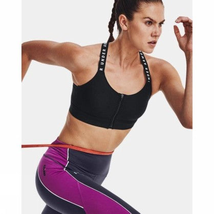 UA INFINITY HIGH BRA ZIP