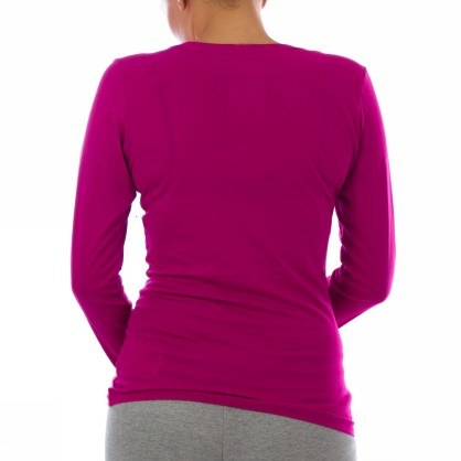LS SOLID AD SWOOSH V NECK