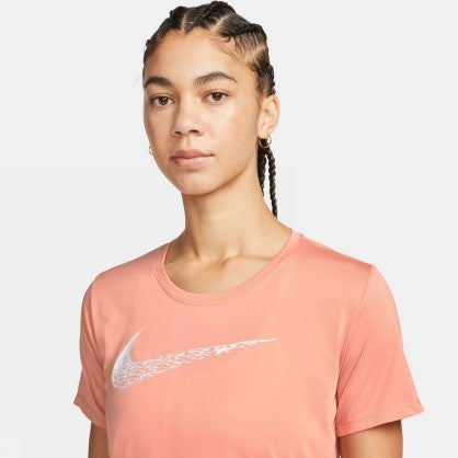W NK SWOOSH RUN SS TOP
