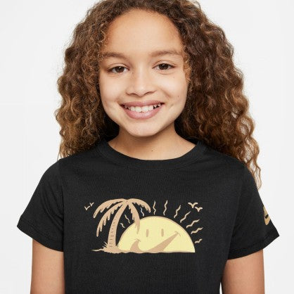 G NSW TEE SUN SWOOSH CROP