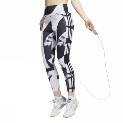 PRINT 3-STRIPES HIGH WAISTED TIGHTS