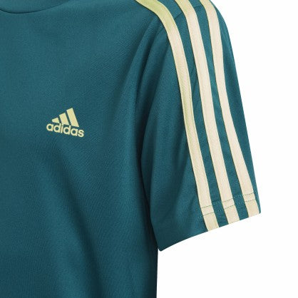 ADIDAS BOYS D2M T-SHIRT AND SHORTS