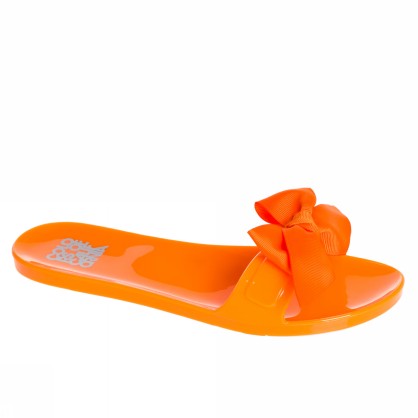 JELLY SLIDE WITH PLAIN BOW