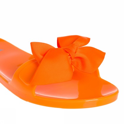 JELLY SLIDE WITH PLAIN BOW