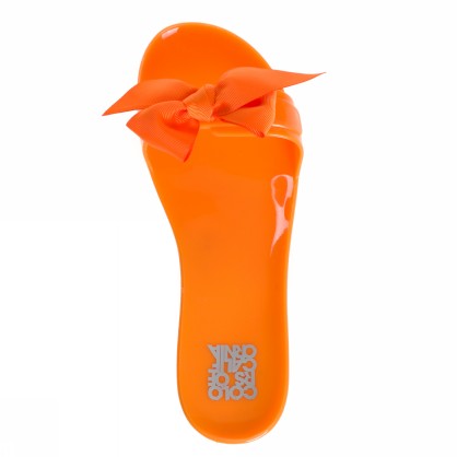 JELLY SLIDE WITH PLAIN BOW