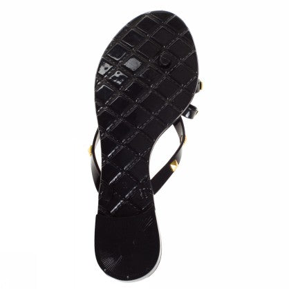 JELLY FLIP FLOPS WITH STUDS BOW