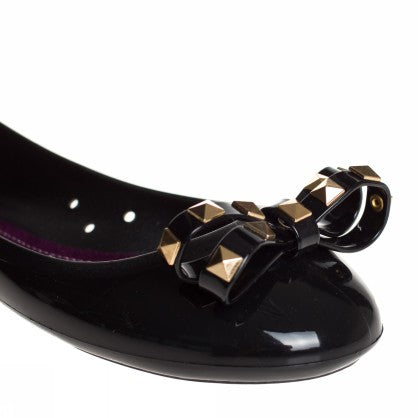 JELLY BALLERINA WITH STUDS BOW