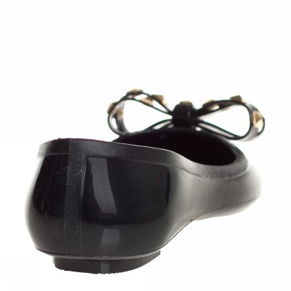 JELLY BALLERINA WITH STUDS BOW