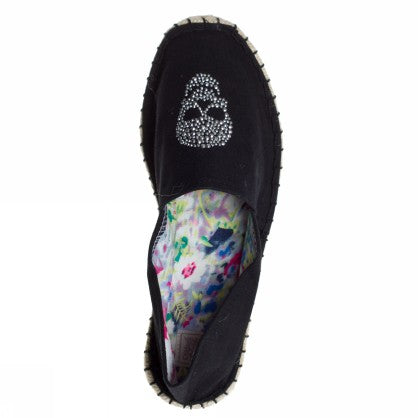 CANVAS AND SKULL ESPADRILLE