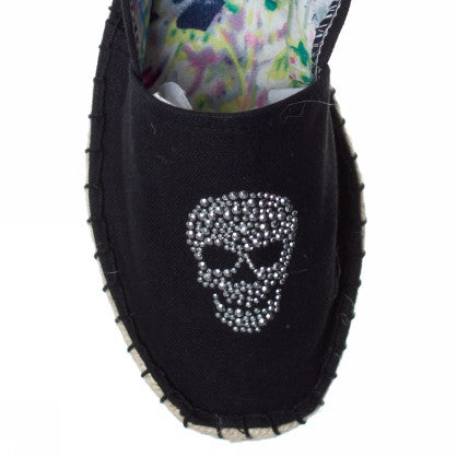 CANVAS AND SKULL ESPADRILLE