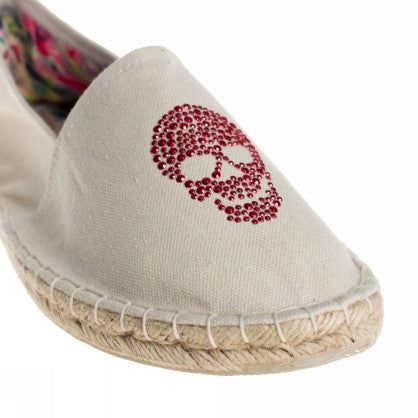CANVAS AND SKULL ESPADRILLE