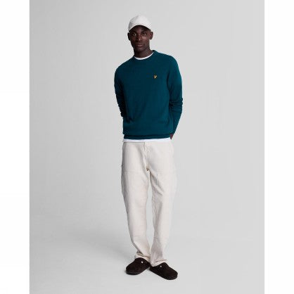 Cotton Merino Crew Neck Jumper