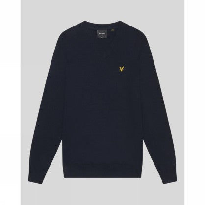 Cotton Merino V Neck Jumper