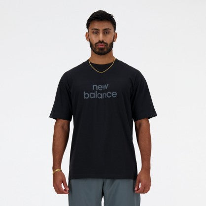 NEW BALANCE LINEAR LOGO RELAXED TEE