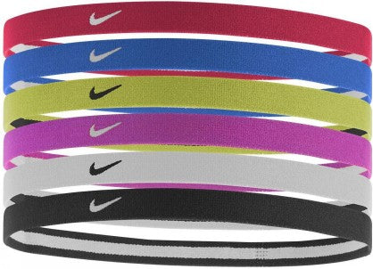 SWOOSH HEADBANDS 6PK