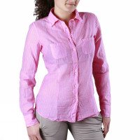 CAMICIA RIGHE COTONE ROSA