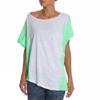 TSHIRT BIANCO VERDE FLUO