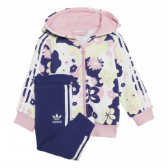 FLOWER PRINT FZ HOODIE SET
