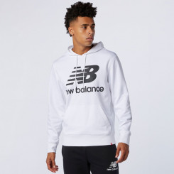 ESSENTIALS STACKED LOGO PO HOODIE WHITE - FELPA