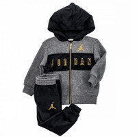 HOODED OUTLINE FLEECE JOGGERSET