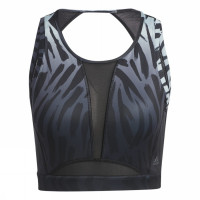 TRAIN LIGHT SUPPORT LONG LINE TIGER AOP BRA