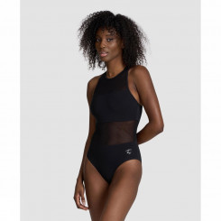 WOMEN S MESH PANELS SWIMSUIT VENT