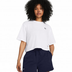 UA W BOXY CROP LOGO SS