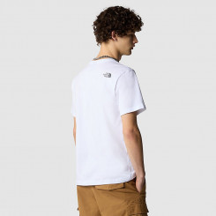 M S/S MOUNTAIN LINE TEE TNF WHITE